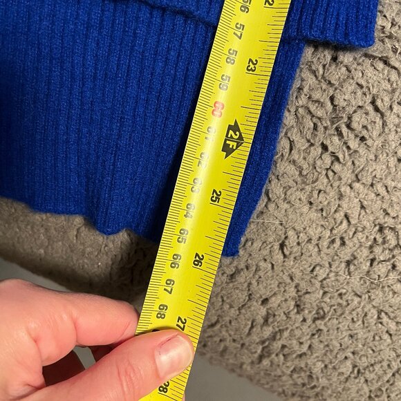 DIANE von Furstenberg Cashmere Blue Federal Monk Cowl Sweater - Picture 10 of 11